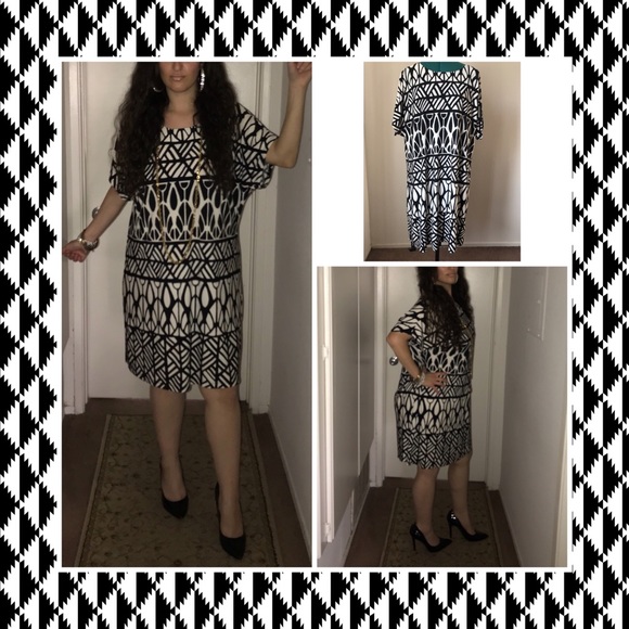 Apt. 9 Dresses & Skirts - SOLDGeometric stretchy dress by  APT.9 sz 1X